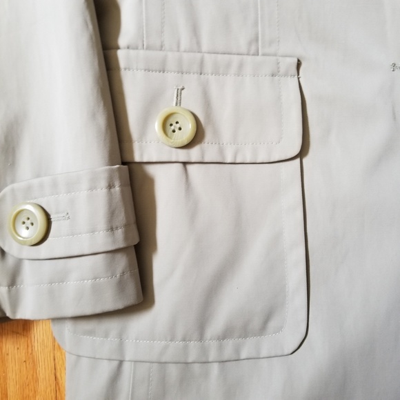 Worthington Short Trench Coat Sage Green Large - Picture 5 of 8